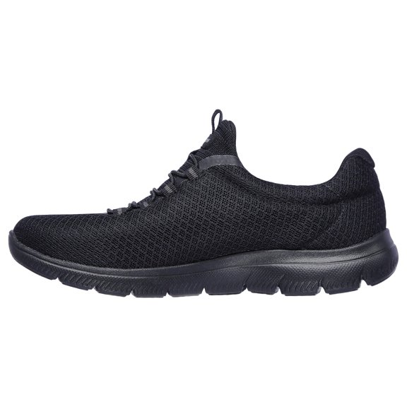 Skechers Slip on Sneakers for Women Sport Summits Mesh Bungee Closure Athletic Shoes Knit Upper Memory Foam Cushioning Flexible Lightweight Support