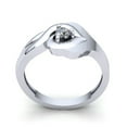 thumbnail image 3 of Natural 0.33carat Round Cut Diamond Ladies Bridal Solitaire Anniversary Engagement Ring Solid 10K Rose, White or Yellow Gold H SI2, 3 of 3