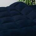 thumbnail image 2 of Full/Queen 5 PC Comforter Set Solid Navy Blue Luxurious Collection Microfiber Fill Lightweight Duvet Insert Box Stiched Quilted Fluffy Soft All Season Cooling Comforters, 2 of 7