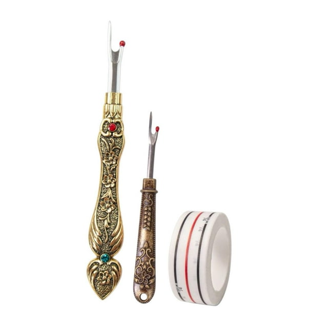 yuksok Seam Rippers Comfortable Grip Stitch Rippers for Embroidery Craft Needlework Set A
