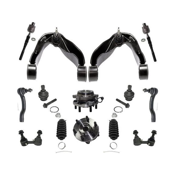 Front Control Arm Ball Joint Tie Rod and Sway Bar Link Kit - Compatible with 2005 - 2019 Nissan Frontier 2006 2007 2008 2009 2010 2011 2012 2013 2014 2015 2016 2017 2018