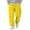 Yellow #43, variant on WULMLEO Men's Baggy Sweatpants with Pockets Drawstring Loose Fit Cuffed Gym Casual Joggers Camel 3XL