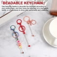 thumbnail image 5 of Uxcell Metal Beadable Keychains Bars with Lobster Hook Macaroon Light Green, 5 of 6