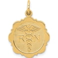 thumbnail image 1 of 14K Yellow Gold Rn Registered Nurse Disc Charm (25 X 15) Made In United States c1785, 1 of 6