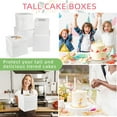 LotFancy 12 Pcs Cake Boxes, 8x8x8,10x10x10 and 12x12x12 in Tall Cake