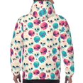 thumbnail image 7 of Pofeuu heart Skull cute Print Mens Casual Hooded Collar Drawstring Hoodies Pullover Sweatshirts Casual Long Sleeve Shirts-3X-Large, 7 of 7