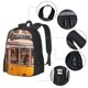thumbnail image 2 of Fotbe Modern Urban Monkey Mochila para Hombre y Mujer - Tela Oxford 600D Resistente - Mochila Impermeable de Gran Capacidad para Escuela, Viajes y Senderismo, 2 of 6