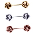 thumbnail image 1 of Piercing de pezón Zulema en acero inoxidable escudo cuerpo Barbell para mujeres, 1 of 8