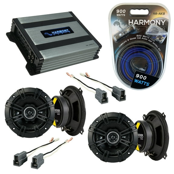 Fits Mazda Protege 1990-1994 Speaker Replacement Kicker (2) DSC5 & HA-A400.4 Amp