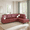 Dark Red, variant on Sectional Couch for Living Room Furniture Sets, Faux Leather L Shape Sofa with Chaise 2 Piece Using for Small Apartments and Offices (Dark Red,Facing Left Chaise)