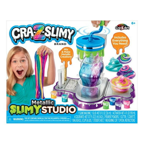 Cra-Z-Art Cra-Z-Slimy Multicolor Metallic Slime Studio 6 ans et plus