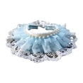 thumbnail image 2 of Methold Accesorios para mascotas gato perro lindo encaje para princesas Saliva toalla mascota Bandana disfraz perro babero bufanda babero perro Ropa para mascotas encaje azul, 6-11 gatitos M, 2 of 6