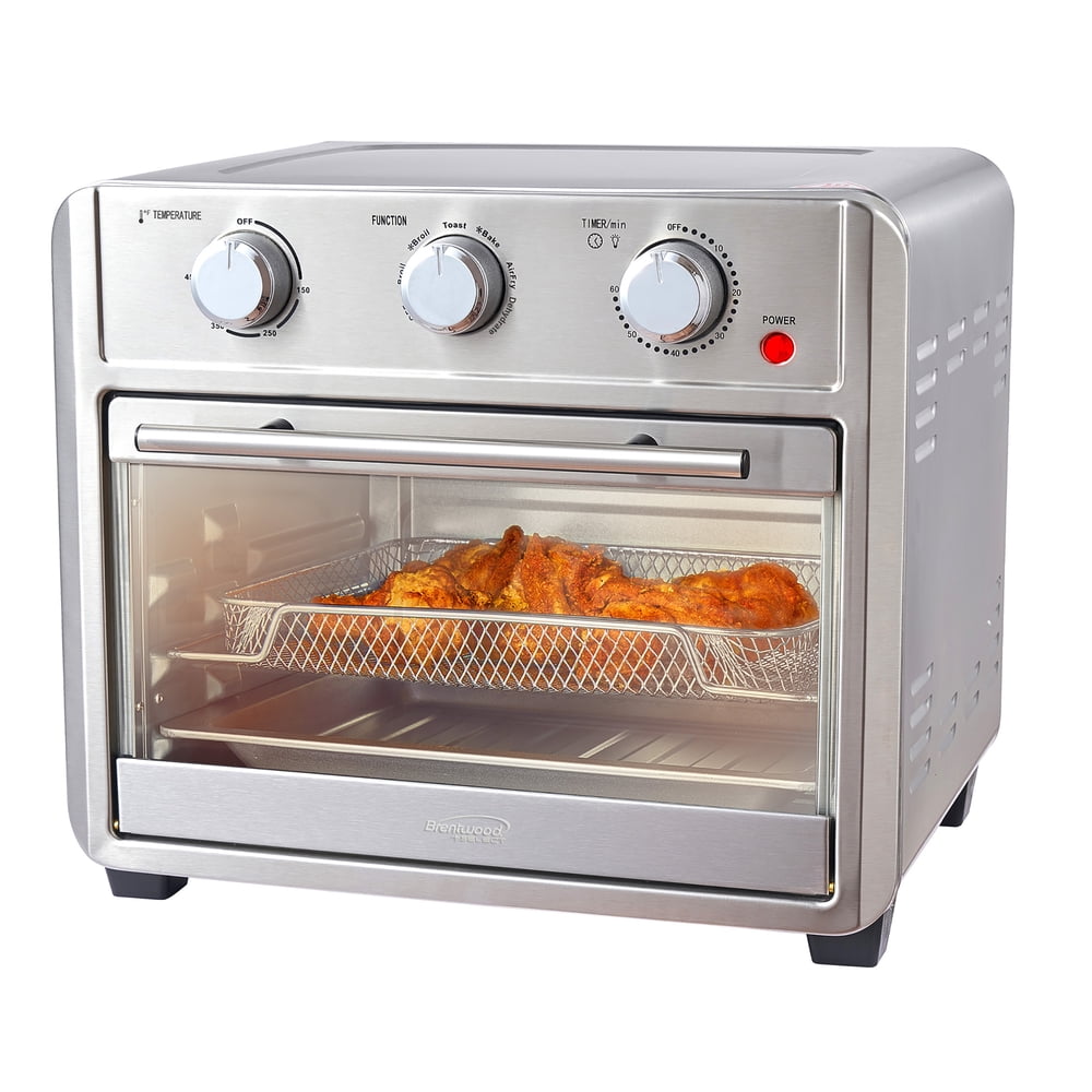 Brentwood 1700w 24 Quart Stainless Steel Convection Air Fryer Toaster