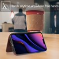 thumbnail image 5 of Card Slot Holder Wallet Case for iPhone 11 6.1 inch 2019, Premium PU Leather Case Kickstand with Hidden Magnetic Closure Flip Durable Shockproof Protective Cover - Brown, 5 of 14