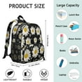 thumbnail image 6 of Cute Small Backpack with Yellow Flower and Daisy Print Patterns, Lightweight School Bag for Daily Use, 6 of 6