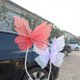 thumbnail image 3 of Mariposa de simulación grande 3D de 50cm para centro comercial al aire libre, decoración para Festival de boda, mariposa falsa de gasa colgante grande hueca, 3 of 5