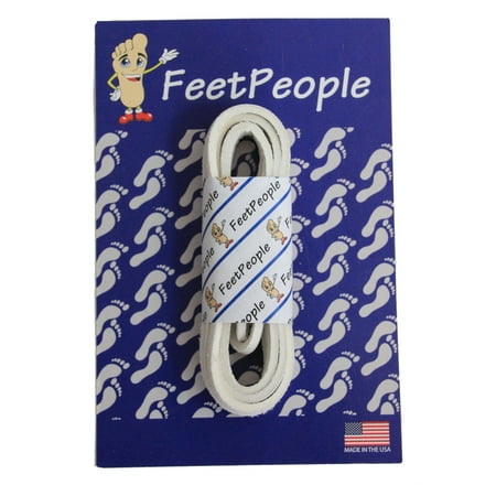 

FeetPeople Leather Shoe/Boot Laces White Alum 45