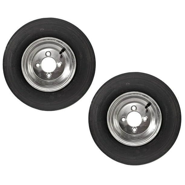 2Pack Trailer Tires On Galvanized Wheel Rims 4808 4.808 4.80 x 8