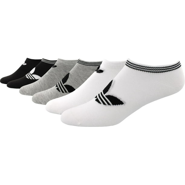 adidas Originals Women's Trefoil No Show Socks 6 Pack - Walmart.com