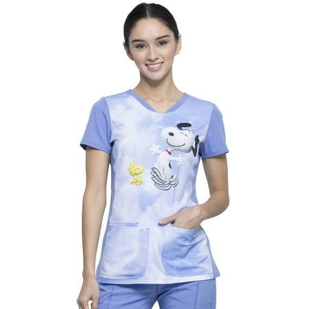

Tooniforms Shaped V-Neck Women Medical Scrub Top TF721