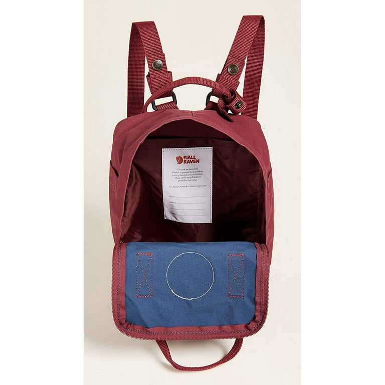 Fjallraven kanken blue red best sale