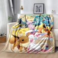 thumbnail image 4 of Nueva manta de Pokémon, franela, agradable a la piel, suave y no esponjosa, Material de alta calidad, bonita figura de Anime, Pikachu, alfombra para cubrir la siesta de los niños, 4 of 4