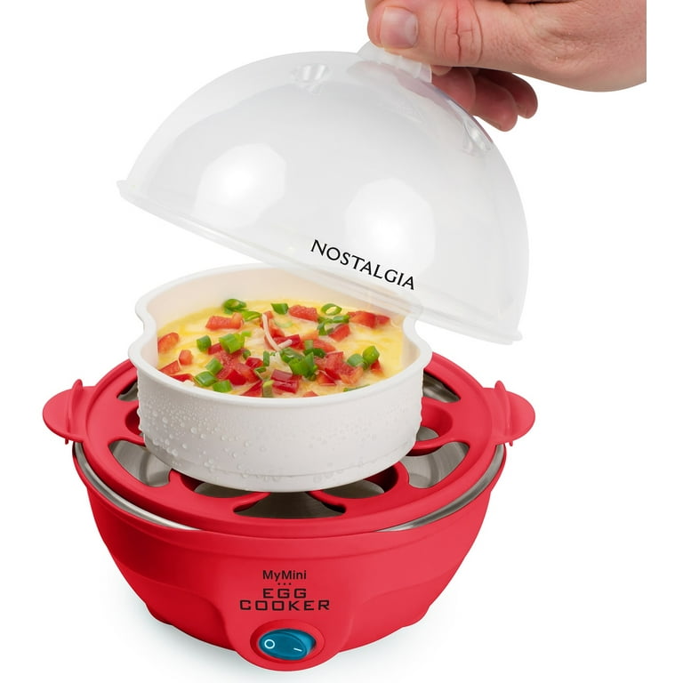 Nostalgia Mymini 7-egg Cooler, Cook Perfect Eggs Every Time Red Reviews 2024