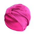 thumbnail image 2 of 1PC Women Imitation Silk Double-layer Night Cap Cross Twisted Hair Cap Headgear, 2 of 3