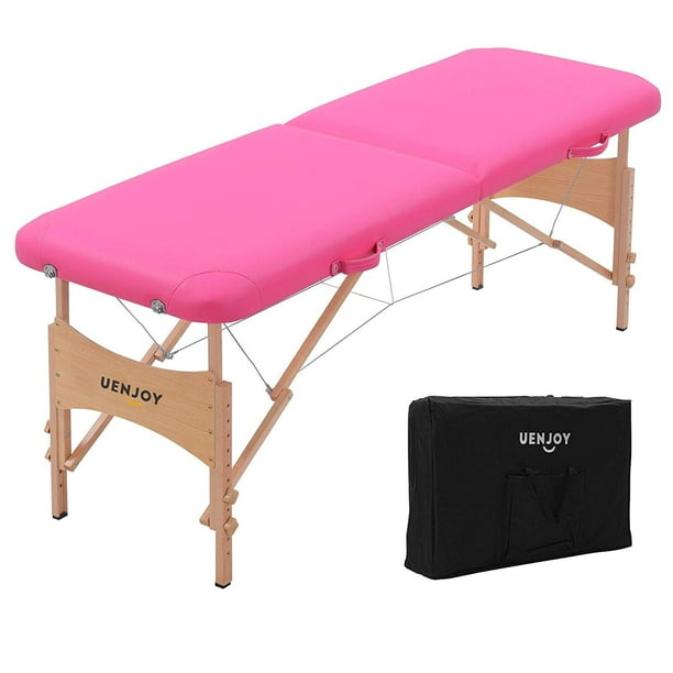 Massage Bed 72'' Professional Folding Massage Table Easily Portable 2 Fold, Basic & Portable