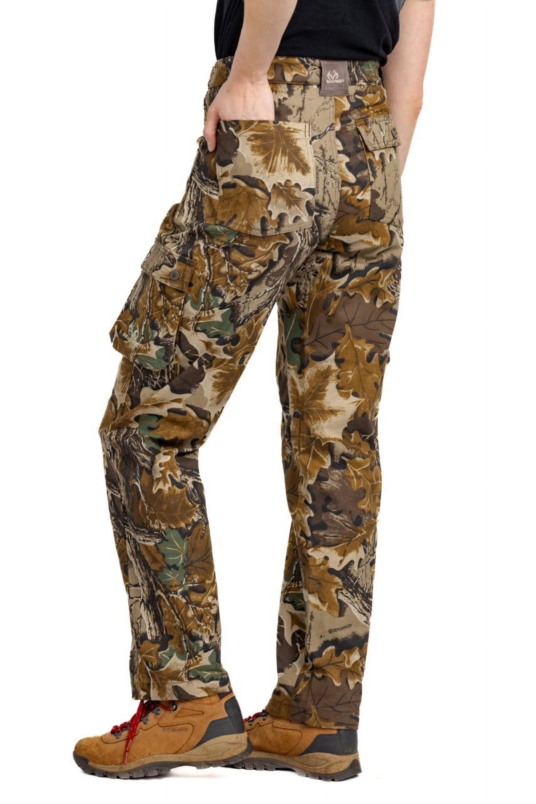 Realtree Women's Classic Camo 6-Pocket Cargo Hunting Pants | Durable, Lightweight Outdoor Apparel  | Size XS-3X