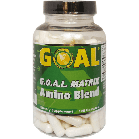 GOAL - G.O.A.L. MATRIX Amino Acids Complex Silver Label 120 Capsules - Best NO Supplement L-Glycine L-Ornithine L-Arginine L-Lysine Combination Nitric Oxide Boosters for Men and (Best Nitric Oxide Booster 2019)