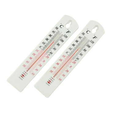 2x Wall Thermometer Indoor Outdoor Hanging Garden Greenhouse House Office Room