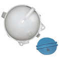 thumbnail image 5 of 2X Engine Radiator Coolant Reservoir Tank Bottle and Cap for GOLF MK6 MK5 CC 1K0 121 407 A,2 * Radiator Coolant Bottle With Cap,White, 5 of 5