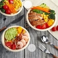 thumbnail image 5 of 100 Pcs 12oz Disposable Paper Bowls, Compostable Disposable Soup Bowl,Round Paper Bowls,Eco-Conscious Bowls for Pasta and Dessert, 5 of 6