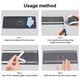 thumbnail image 4 of Waste Free Shower Drain Hair Catcher with Long Lasting Adhesive Design, 4 of 11