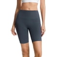 thumbnail image 3 of elitegadget High-Rise Biker Shorts with 2 Side Pocket for Women Workout Leggings Yoga Pants Fitness Athletic Workout Running, 3 of 5