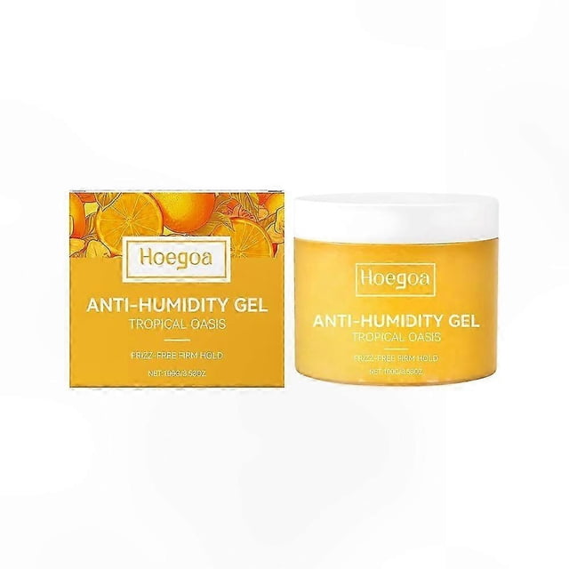 Frizz-Free Hair Gel with Aloe Vera & Pine | 100g Tropical Scent | Humidity Control for All Hair Types