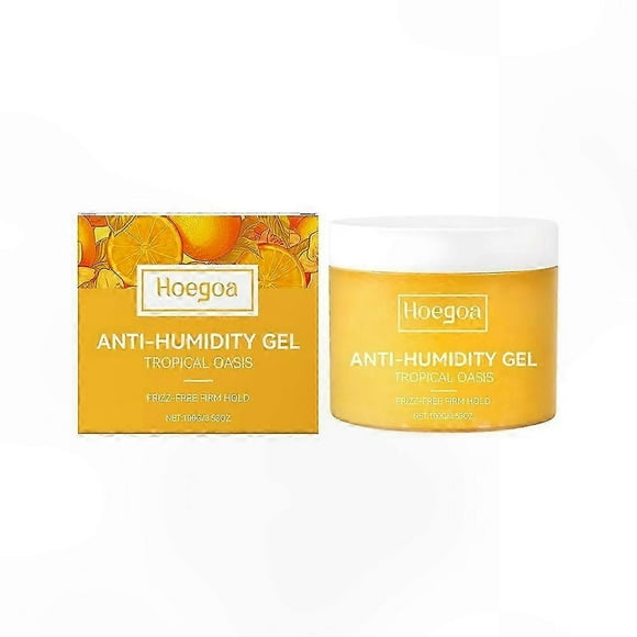 Frizz-Free Hair Gel with Aloe Vera & Pine | 100g Tropical Scent | Humidity Control for All Hair Types