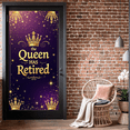 thumbnail image 7 of LUUFILx Queen Retirement Celebration Banner Backdrop Decorations Party Supplies Photography Props Regal Gold and Purple Design Background Event Decor, 7 of 7