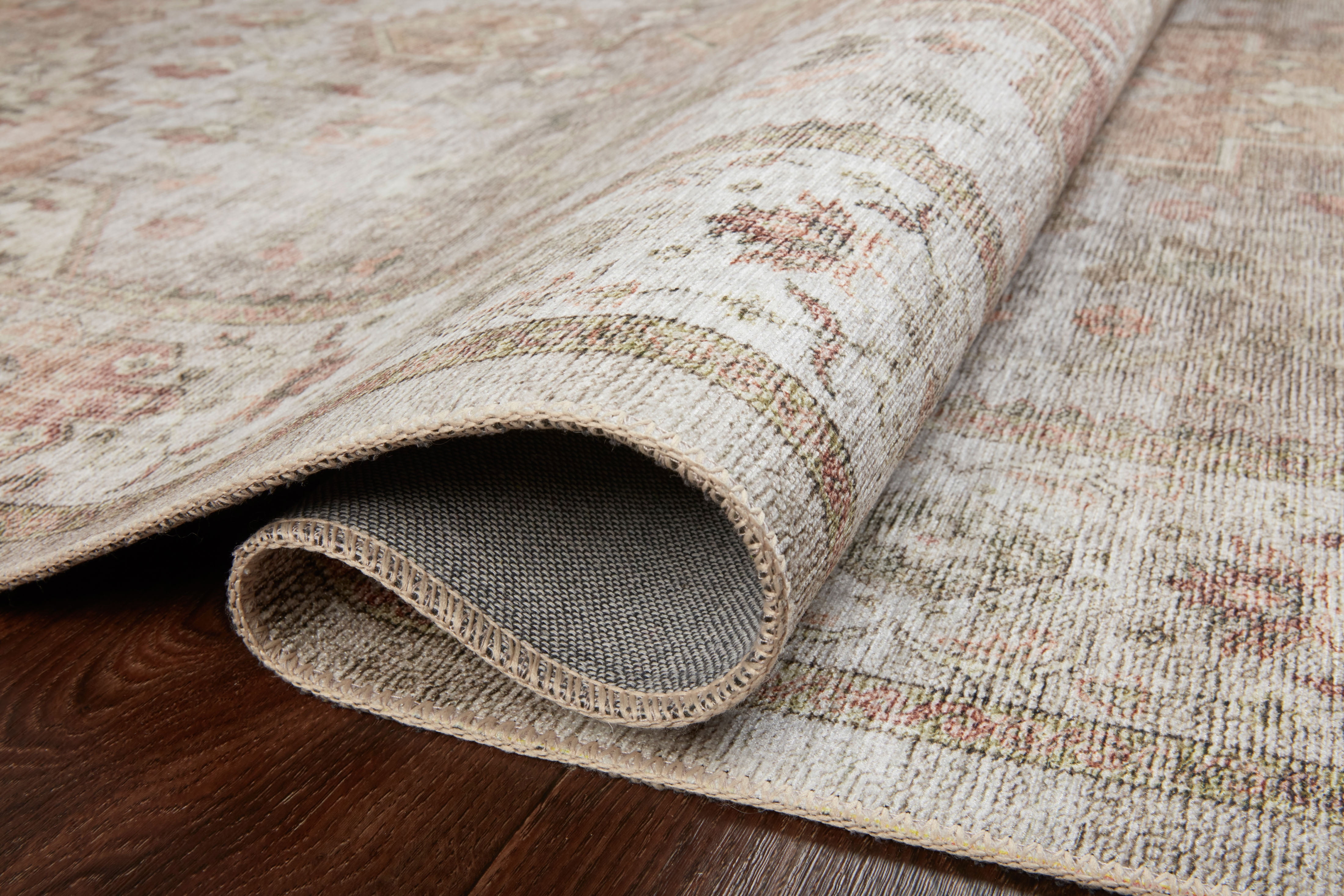 Loloi Heidi Collection HEI-02 Sage / Multi, Oriental Area Rug 7'-6" x 7'-6" Round