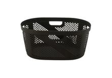 2 PCS Laundry Bag Round Fabric Washing Basket Clothes Black & White 87L basket 
