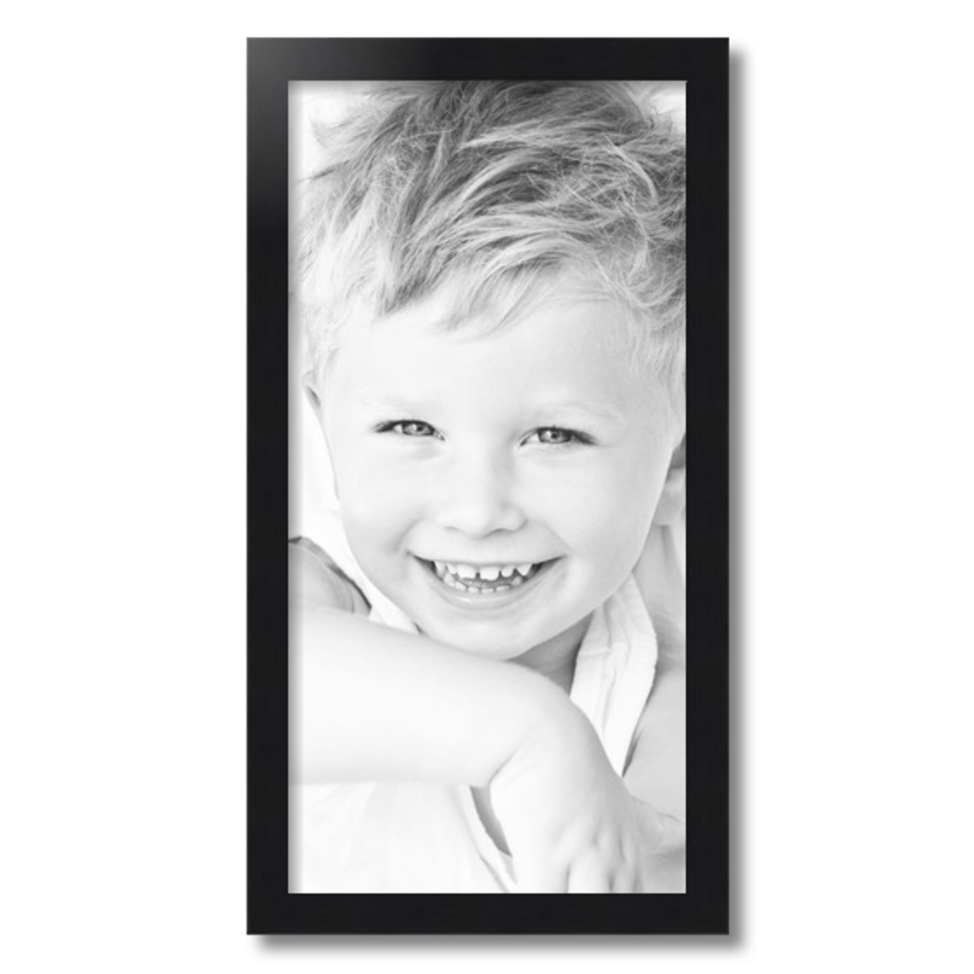 ArtToFrames 12" x 24" Black Steel Picture Frame, 12x24 inch Black MDF Poster Frame (WOM-4639), 1 Pack