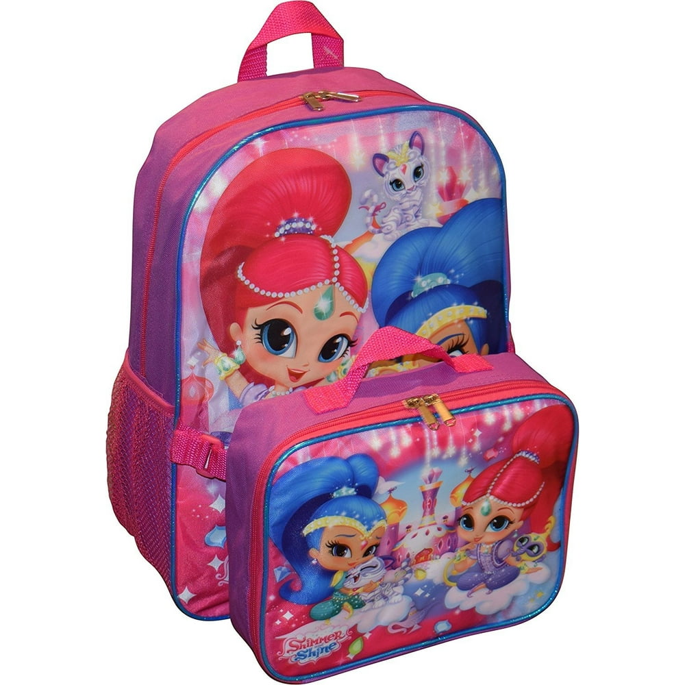 Shimmer & Shine Nickelodeon Girl Shimmer And Shine 16" Backpack With