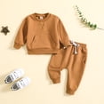 thumbnail image 2 of Edvintorg Outfits for Girls Crewneck Long Sleeve Athletic Pullover Top and Sweatpant with Pocket Girls 2 Piece Sets Size 0-4, 2 of 5