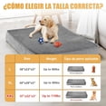 thumbnail image 3 of Cama para Perros Grande,120cm* 80cm Cama Ortopédica para Perros con de Recuperación Lenta,XXL 47in Impermeable de Doble Cara Extraíble y Lavable con Base Antideslizante, 3 of 8