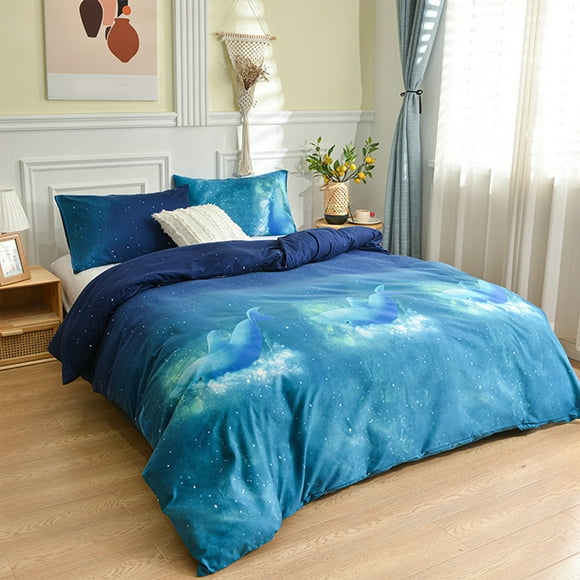Suncoda Quilt Cover, Summer Twin Comforter Cover Skin-Friendly Brushed Twin Comforter Cover All Seasons Skin-Friendly Soft Bedding Double Duvet Cover Fresh Patterns