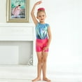 thumbnail image 2 of Girls Gymnastics Leotards with Shorts Kids Toddler Tumbling Outfits Sleeveless Sparkle Ballet Dance Activewear Leotard Biketards 5-14 Years, 2 of 9