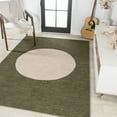 thumbnail image 4 of JONATHAN Y WASHABLE 9 x 12 Area Rug, Cirkel Minimalist Geometric Dot - Green/Cream, WSH113B-9, 4 of 8