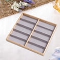 thumbnail image 4 of Organizador de gafas de sol de bambú para mujeres y hombres, caja de exhibición de gafas, bandeja y soporte para gafas 10 ranuras, 4 of 8