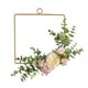 thumbnail image 1 of Guirnalda de hierro forjado, colgante de flores artificiales, decoración de guirnalda de aro de pared colgante, 1 of 5